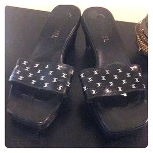 Ladies Chanel Open-Toe Clogs